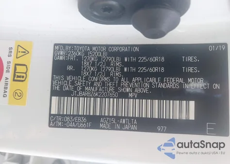 2019 Lexus Nx 300 F Sport from USA, damaged, VIN JTJBARBZ6K2207650